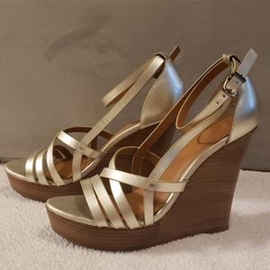 Seychelles Wooden Platform Wedge Sandals